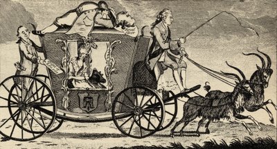 The New Vis a Vis, or Florizel Driving Perdita, from the Ramblers Magazine, August 1783 by English School